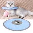 thumbnail image 4 of Collier Post-Chirurgie pour Animaux, Imperméable Anti-Léchage Léger Collier de Récupération pour Chat Ajustable pour Guérison des Plaies Bleu Pâle, Rose, Vert Fruit, 4 of 8