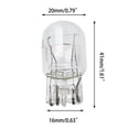 thumbnail image 4 of 10PCS T20 7443 1891 21/5W Clear Glass Turn Signal Stop Brake Tail Light Bulbs, 4 of 11