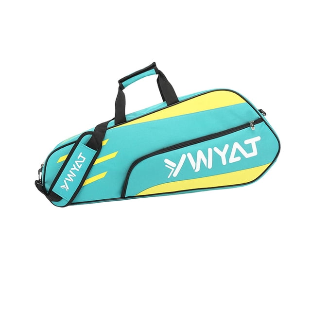 jinwen Badminton Racquet Bag Gym Bag Sports Equipment Bag Portable Racket Carry Bag Light Blue