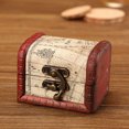 thumbnail image 1 of Vintage Wood Jewelry Box with Mini Metal Lock, Wooden Treasure Box for Storing Jewelry Pearl Bracelet Earrings Necklace Brooch, Jewelry Boxes for Home Travel Decoration with Space-Saving, 1 of 5