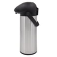 thumbnail image 3 of Mainstays 1.8L Thermal Glass-Lined Stainless Steel Pump Pot for Hot & Cold Beverages, Black & Silver, 3 of 5
