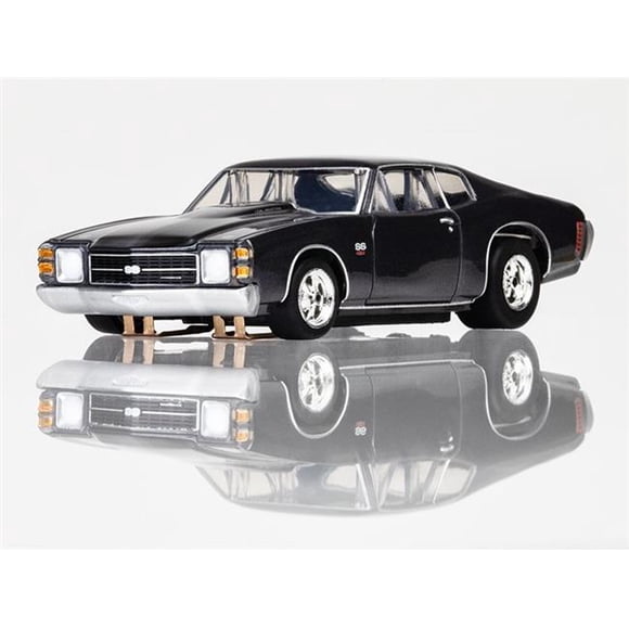AFX Racing AFX22087 1972 SS454 Dusk Gray Metallic with Black Rally Stripes Car