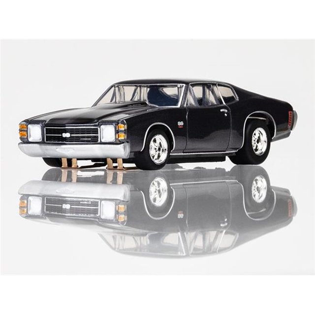 AFX Racing AFX22087 Voiture de Rallye 1972 SS454 Gris Crépuscule Métallique avec Rayures Noires
