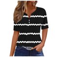thumbnail image 1 of Birdeem Blouses pour Femmes T-Shirt Col en V Couleur Unie, 1 of 12