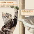 thumbnail image 4 of Cat Scratching Post es Small Cat Tree Tower with Two Cat Hammock Double Cat Hammock with Cat Toy Wooden Interactive Cat Condo for Kitten and Adults Cat, 4 of 6