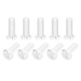 thumbnail image 1 of Unique Bargains M5x16mm Plastic Phillips Machine Screws, PC Flat Head Machine Bolts 25 Pack, 1 of 4