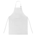 thumbnail image 1 of TOPTIE Colorful Cotton Canvas Kid's Aprons with Pocket, Artist Apron & Chef Apron (White, 23"L x 17"W), 1 of 7