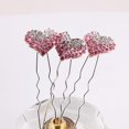 thumbnail image 3 of Abbracc 50pcs 12mm Heart Resin Rhinestone Flatback Buttons Double Drill Light Light Pink, 3 of 9