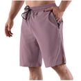 thumbnail image 3 of TopLLC Mens Shorts, Man Shorts Men's Solid Color Casual Drawstring Elastic Sweat Running Fitness Shorts, 3 of 4