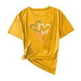 thumbnail image 2 of Babysbule Liquidation de Hauts pour Femmes Saint-Valentin Décontracté Femmes Manches Courtes Hauts Imprimés Tee T-Shirt, 2 of 4