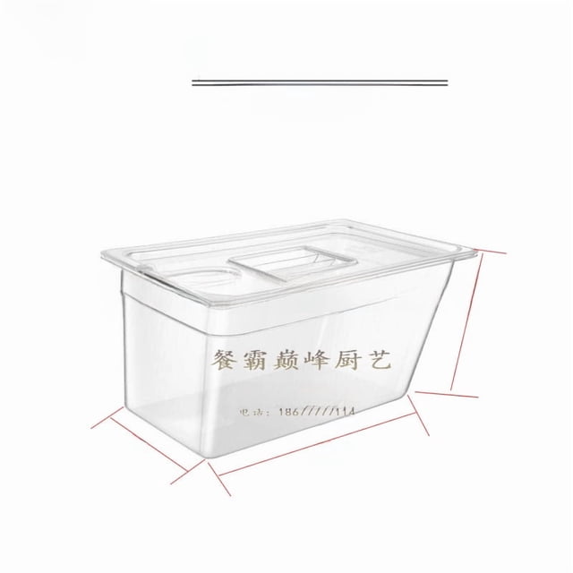 Récipient de Cuisson sous Vide de 6 L avec Trou - Marmite Multifonction pour Mijoteuse, Matériau Durable, Réglages Ajustables, Conception Compacte pour un Rangement et un Nettoyage Faciles, Idéal pour la Préparation Quotidienne des Repas et les Repas Spéciaux
