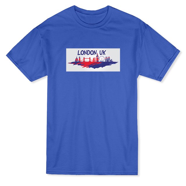T-shirt pour Homme au Design de Skyline de Londres