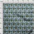 thumbnail image 2 of oneOone Cotton Poplin Fabric Leaves & Floral Block Print Sewing Fabric BTY 42 Inch Wide, 2 of 4