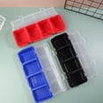 thumbnail image 3 of 6 Pcs Bacs de Rangement à Vis avec Couvercles, Boîte Organisatrice Empilable en Plastique pour Quincaillerie pour l'Organisation des Ongles de Garage et des Outils, 3 of 8