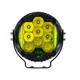 thumbnail image 1 of Zootealy 3 Inch LED Work Light with Yellow Flash, Side Yellow Light, and White Light - Die-casting Aluminium Shell, 15 Highlight LED Chips, 3000K Color Temperature, 15000LM, IP67 Waterproof - Ideal, 1 of 6