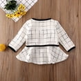thumbnail image 4 of Gupgi Baby Girl Autumn Long Sleeve Patchwork A-Line Dress+Plaid Coat,2pcs Set, 4 of 6