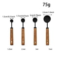 thumbnail image 2 of Measuring Spoons 4PCS Measuring Cups Set With Scale Stainless Steel Cup Measurements Set With Wood Handle Measuring Cups And Spoons Set For Cooking Baking，Easy To Clean And Store, 2 of 3