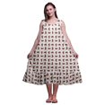 thumbnail image 1 of Bimba White14 Chemises de Nuit en Coton à Feuilles Florales et Roses pour Femmes Mi-Mollet Imprimées Robe de Nuit X-Small, 1 of 6