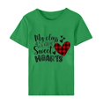 thumbnail image 5 of Pisexur T-shirt de la Saint-Valentin Haut T-shirt de la Saint-Valentin pour Femme Amour Imprimé T-shirt à Manches Courtes Haut à Manches Courtes Col Rond Haut/chemise, 5 of 5