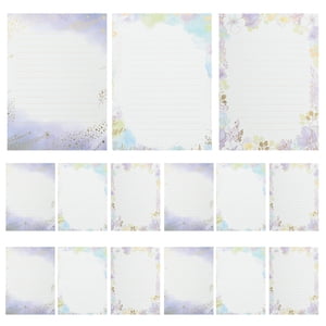 24 Sheets Stationary Letter Paper Set A5 Cute Colored Gold Foil Stamping Fancy Lined Stationery Writing Papers For Writing Letters Scrapbook Poem Crafts Wedding Invitation Printing Supplies