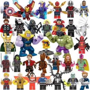 32 PCS Super Hero Series Building Blocks Set, Movie Anime Minifigures Character, Children Toys Birthday Gift