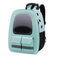 thumbnail image 2 of serony Cat Carrier Backpack Transparent Airline Approved for Outdoor Travel Green, 2 of 9