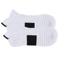 thumbnail image 3 of Chaussettes de Sport pour Course, Chaussettes Absorbant les Chocs Contraction Épaissie pour Réduire la Pression à la Cheville pour Exercice Blanc+noir, 3 of 8