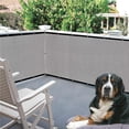 thumbnail image 4 of fastboy Balcony Shade Net Balcony Privacy Screen Cover Weather-Resistant Fence Windscreen for Outdoor Backyard Patio Light Grey, 4 of 9