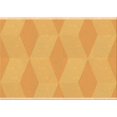 thumbnail image 1 of Ahgly Tapis Rectangulaire Lavable en Machine Intérieur Transitionnel Jaune Safran, 2 Pieds x 4 Pieds, 1 of 7
