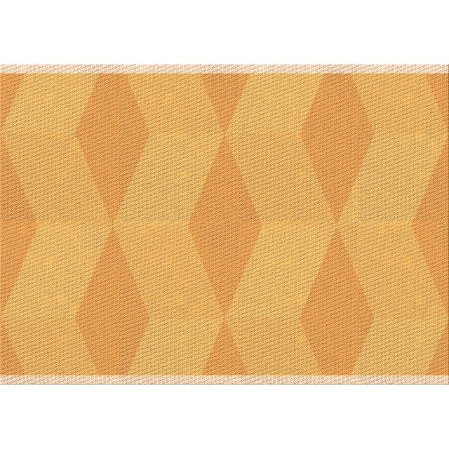 Ahgly Tapis Rectangulaire Lavable en Machine Intérieur Transitionnel Jaune Safran, 2 Pieds x 4 Pieds