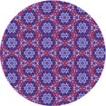 thumbnail image 1 of Ahgly Company Tapis Rond Lavable en Machine Intérieur Transitionnel Violet, 6 Pieds Rond, 1 of 7