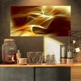 thumbnail image 3 of Design Fractal Abstrait Jaune Pâle - Grande Oeuvre d'Art Abstraite sur Toile, 3 of 4