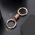thumbnail image 3 of Aodebiao Porte-Clés à Double Anneau à Ressort, Porte-Clés Rétro Nordique à Double Anneau à Ressort avec Pince à Clé Détachable, Support de Porte-Clés Double en Alliage de Zinc, Accessoires de Porte-Clés en Forme de Ressort pour Diverses Clés, 3 of 5
