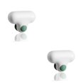 thumbnail image 2 of Redempat Raclette pour Miroir de Salle de Bain Mini TPR Nettoyage de Verre Brosse à Main pour Toilettes Kits de Raclage Réutilisables pour Fenêtres Outil de Nettoyage Blanc 2Ensemble, 2 of 6