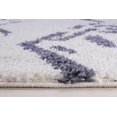 thumbnail image 3 of Ladole Rugs Shaggy Kenitra European Abstract Soft Polypropylene Modern Area Rug Carpet in White Light Gray 6'5" x 9'5", 3 of 4