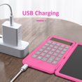 thumbnail image 4 of Standard Function Basic Calculator Rechargeable with 6 inch LCD Writing Tablet Handy LCD Writing Pad with Calculator, 4 of 9