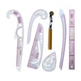 thumbnail image 1 of Règle de Couture Bricolage Ensemble Tailleur Concepteurs Outils de Couture Durables Couturières Ruler 6 Ruler, 1 of 8
