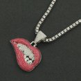 thumbnail image 5 of Collier de Dents Lèvres Roses, 5 of 5