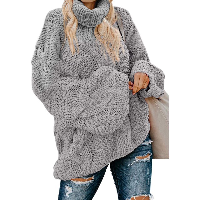 Pullovers à Manches Longues Dénudées pour Femmes, Col en V Côtelé, Pull Ample