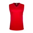 thumbnail image 2 of C2 Sport T-Shirt Sans Manches Col en V pour Femmes, 2TG, Rouge, 2 of 2