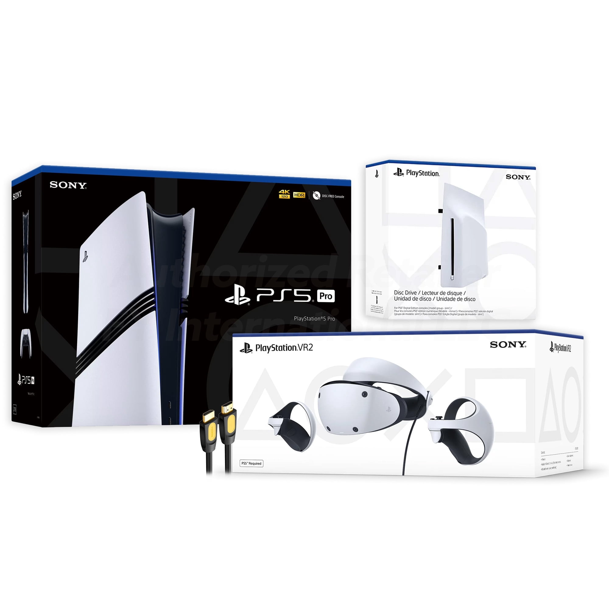 PlayStation 5 Pro & PSVR2 Deluxe Combo, VR2 Headset, Sense