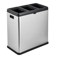 thumbnail image 1 of The Step N' Sort 60 L Open Top 3-Compartment Trash and Recycling Sorter, 1 of 8
