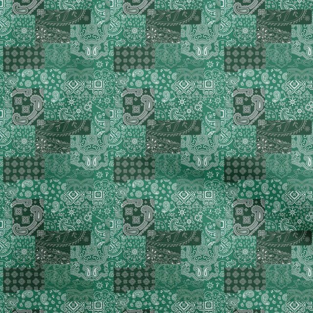 oneOone Cotton Jersey Green Fabric Patchwork Sewing Craft Projects Fabric Prints By Yard 58 Inch Wide
