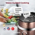 thumbnail image 4 of CUCKOO CRP-JHR1009F 10-Cup (Uncooked) / 20-Cup (Cooked) Induction Heating Pressure Rice Cooker with Nonstick Inner Pot, 16 Menu Options, Fuzzy Logic Tech, 3 Voice Guide, Auto Clean (Copper/Black), 4 of 11