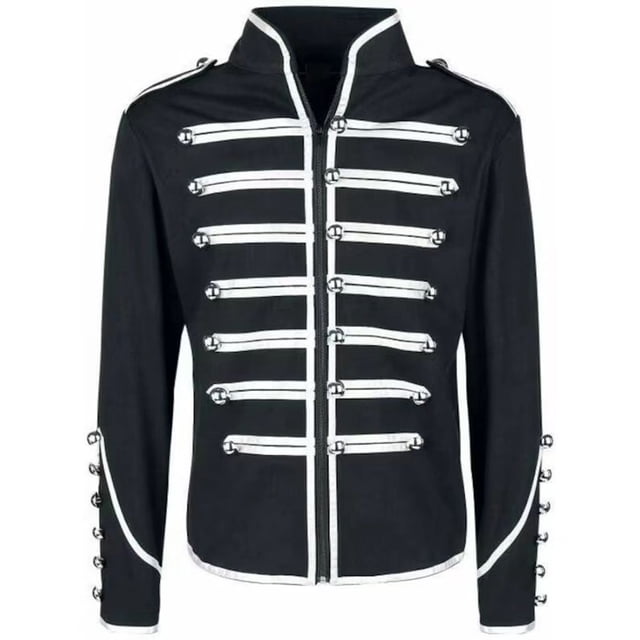 Lefu Manteau Redingote Rétro Gothique pour Homme Steampunk Victorien Matin Steampunk Haut