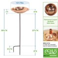 thumbnail image 4 of Achla BBHC-01T-S Bol en Cuivre Martelé avec Support, 4 of 5