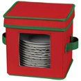 thumbnail image 1 of Household Essentials 530RED Holiday Saucer Chest Red with Green trim, 1 of 7