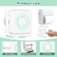 thumbnail image 3 of Binwennn Mini Thermal 2025 New Portable Thermal Label Wireless Inkless Mini Upgrade Label Maker Machine Mini Pocket Sticker Sticker Paper Easy 2 Rose Bundle Pack Glitter Swing Design Clear Sheet Heat, 3 of 7