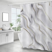 TIMIFIS Shower Curtain Polyester Shower Curtain, Design and Polyester, Weighted Hem, Shower Curtains Set for Bathroom ，Abstract Modern Ink Shower Curtain Shower Curtain Liner