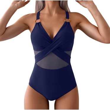 Cameland Women One Piece Swimsuits Tummy Control Crossover High Waisted Bathing Suit Shaping Swimwears